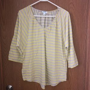 Old Navy Yellow/Tan Blouse